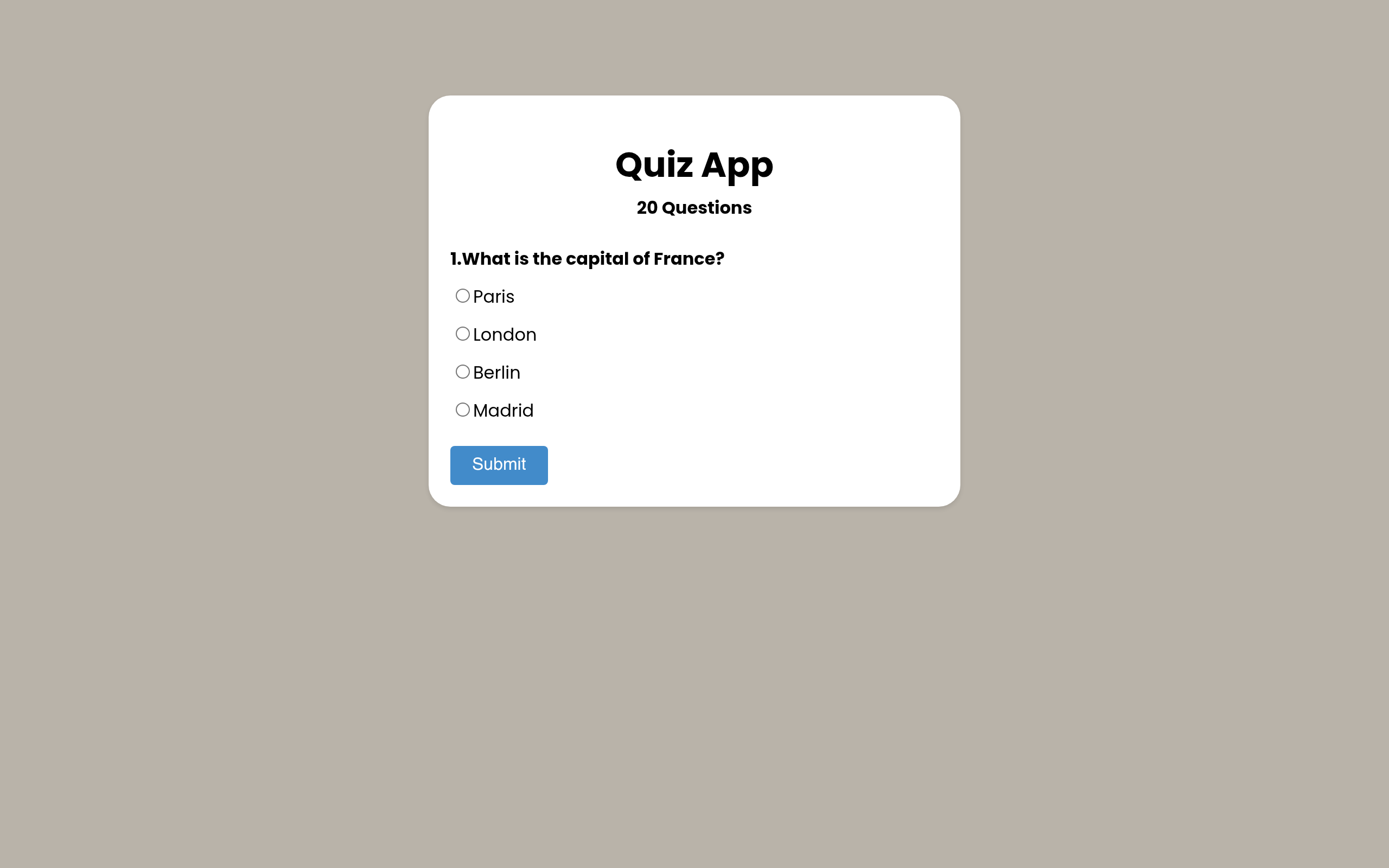Quiz Game